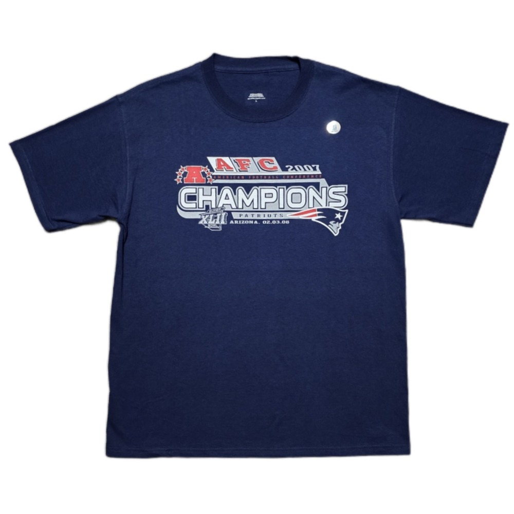 Deadstockβ 2007 AFC Champions New England Patriots T-Shirt Mens L
